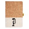 Cork And Heathered Fabric Hardcover Journal 5.5" X 8.25" Thumbnail