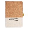 Cork And Heathered Fabric Hardcover Journal 5.5" X 8.25" Thumbnail