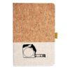 Cork And Heathered Fabric Hardcover Journal 5.5" X 8.25" Thumbnail