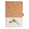Cork And Heathered Fabric Hardcover Journal 5.5" X 8.25" Thumbnail