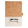 Cork And Heathered Fabric Hardcover Journal 5.5" X 8.25" Thumbnail