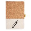 Cork And Heathered Fabric Hardcover Journal 5.5" X 8.25" Thumbnail