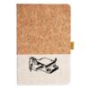 Cork And Heathered Fabric Hardcover Journal 5.5" X 8.25" Thumbnail