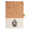 Cork And Heathered Fabric Hardcover Journal 5.5" X 8.25" Thumbnail