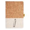 Cork And Heathered Fabric Hardcover Journal 5.5" X 8.25" Thumbnail