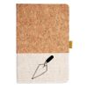 Cork And Heathered Fabric Hardcover Journal 5.5" X 8.25" Thumbnail