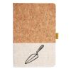 Cork And Heathered Fabric Hardcover Journal 5.5" X 8.25" Thumbnail
