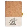 Cork And Heathered Fabric Hardcover Journal 5.5" X 8.25" Thumbnail