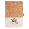 Cork And Heathered Fabric Hardcover Journal 5.5" X 8.25" Thumbnail