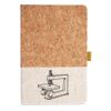 Cork And Heathered Fabric Hardcover Journal 5.5" X 8.25" Thumbnail