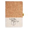 Cork And Heathered Fabric Hardcover Journal 5.5" X 8.25" Thumbnail
