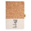 Cork And Heathered Fabric Hardcover Journal 5.5" X 8.25" Thumbnail