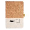 Cork And Heathered Fabric Hardcover Journal 5.5" X 8.25" Thumbnail