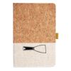 Cork And Heathered Fabric Hardcover Journal 5.5" X 8.25" Thumbnail