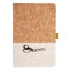 Cork And Heathered Fabric Hardcover Journal 5.5" X 8.25" Thumbnail