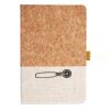 Cork And Heathered Fabric Hardcover Journal 5.5" X 8.25" Thumbnail