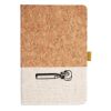 Cork And Heathered Fabric Hardcover Journal 5.5" X 8.25" Thumbnail