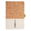 Cork And Heathered Fabric Hardcover Journal 5.5" X 8.25" Thumbnail