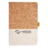 Cork And Heathered Fabric Hardcover Journal 5.5" X 8.25" Thumbnail