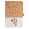Cork And Heathered Fabric Hardcover Journal 5.5" X 8.25" Thumbnail