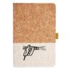 Cork And Heathered Fabric Hardcover Journal 5.5" X 8.25" Thumbnail
