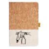 Cork And Heathered Fabric Hardcover Journal 5.5" X 8.25" Thumbnail