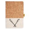 Cork And Heathered Fabric Hardcover Journal 5.5" X 8.25" Thumbnail