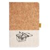 Cork And Heathered Fabric Hardcover Journal 5.5" X 8.25" Thumbnail