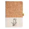 Cork And Heathered Fabric Hardcover Journal 5.5" X 8.25" Thumbnail