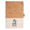 Cork And Heathered Fabric Hardcover Journal 5.5" X 8.25" Thumbnail