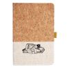 Cork And Heathered Fabric Hardcover Journal 5.5" X 8.25" Thumbnail