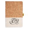Cork And Heathered Fabric Hardcover Journal 5.5" X 8.25" Thumbnail