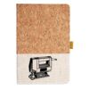 Cork And Heathered Fabric Hardcover Journal 5.5" X 8.25" Thumbnail