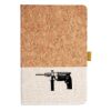Cork And Heathered Fabric Hardcover Journal 5.5" X 8.25" Thumbnail