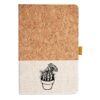 Cork And Heathered Fabric Hardcover Journal 5.5" X 8.25" Thumbnail