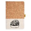 Cork And Heathered Fabric Hardcover Journal 5.5" X 8.25" Thumbnail