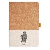 Cork And Heathered Fabric Hardcover Journal 5.5" X 8.25" Thumbnail