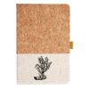 Cork And Heathered Fabric Hardcover Journal 5.5" X 8.25" Thumbnail