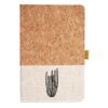 Cork And Heathered Fabric Hardcover Journal 5.5" X 8.25" Thumbnail