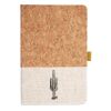 Cork And Heathered Fabric Hardcover Journal 5.5" X 8.25" Thumbnail
