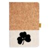 Cork And Heathered Fabric Hardcover Journal 5.5" X 8.25" Thumbnail