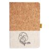 Cork And Heathered Fabric Hardcover Journal 5.5" X 8.25" Thumbnail