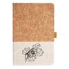 Cork And Heathered Fabric Hardcover Journal 5.5" X 8.25" Thumbnail
