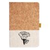 Cork And Heathered Fabric Hardcover Journal 5.5" X 8.25" Thumbnail