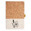 Cork And Heathered Fabric Hardcover Journal 5.5" X 8.25" Thumbnail