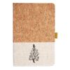 Cork And Heathered Fabric Hardcover Journal 5.5" X 8.25" Thumbnail