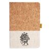 Cork And Heathered Fabric Hardcover Journal 5.5" X 8.25" Thumbnail