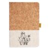 Cork And Heathered Fabric Hardcover Journal 5.5" X 8.25" Thumbnail