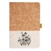 Cork And Heathered Fabric Hardcover Journal 5.5" X 8.25" Thumbnail