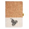 Cork And Heathered Fabric Hardcover Journal 5.5" X 8.25" Thumbnail